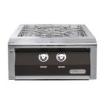 Alfresco 24-Inch Natural Gas Versa Power Cooking System in Jet Black Matte - AXEVP-NG-SM9005