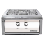 Alfresco 24-Inch Natural Gas Versa Power Cooking System in Signal White Gloss - AXEVP-NG-S9003