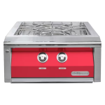 Alfresco 24-Inch Natural Gas Versa Power Cooking System in Raspberry Red - AXEVP-NG-S3027