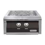 Alfresco 24-Inch Propane Versa Power Cooking System in Jet Black Matte - AXEVP-LP-SM9005