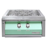 Alfresco 24-Inch Propane Versa Power Cooking System in Light Green - AXEVP-LP-S6027