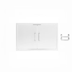 BBQGuys Signature 32-in Stainless Steel Double Access Door - BBQ-AD32