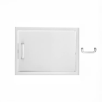 BBQGuys Signature 24-in Stainless Steel Reversible Single Access Door - BBQ-SH-2014