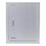 Bull 18-Inch Right Hinged Stainless Steel Single Access Door W/ Reveal - Vertical - 89995