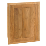 Pacific Teak Cottage 18-Inch Teak Wood Single Access Door - Vertical - AD1-18C