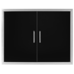 Wildfire 30 X 24 Black 304 SS Double Access Door - WFDDR3024-BSS