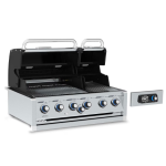 Broil King Imperial QS 670 6 Burner Built-In Propane Grill w/ Rear Burner & Rotisserie Kit - 699774 - Image 2