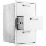 BBQGuys Signature 16-in Stainless Steel Triple Access Drawer - BBQ-DRW3 - Image 7