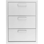 BBQGuys Signature 16-in Stainless Steel Double Access Drawer w/ Paper Towel Dispenser - BBQ-DRW3-PTH - Image 2