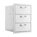 BBQGuys Signature 16-in Stainless Steel Double Access Drawer w/ Paper Towel Dispenser - BBQ-DRW3-PTH - Image 10