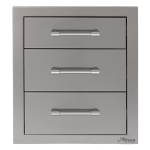 Alfresco 17-Inch Stainless Steel Soft-Close Triple Drawer - AXE-3DR-SC
