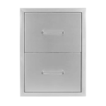 Wildfire 16 X 22 304 SS Double Drawer - WFDDW1622-SS
