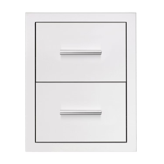 duttpack-37560 Summerset 17 Inch Double Drawer Masonry Frame Return - DR2-17M - Image 1