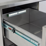 Blaze 39-in Stainless Steel Soft Close Access Door & Triple Drawer Combo w/ LED Lighting - BLZ-DDC-R-39-LTSC - Image 2