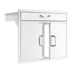 BBQGuys Signature 30-in Stainless Steel Double Door & Single Drawer Combo - BBQ-AD30-DR1 - Image 15