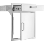 BBQGuys Signature 21-in Stainless Steel Single Access Door & Drawer Combo - BBQ-SV24-DR1 - Image 10