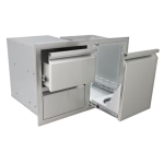 RCS Valiant Series 30-Inch Stainless Steel Enclosed Double Storage Drawer & Propane Drawer Combo - VDCL1 - Image 3