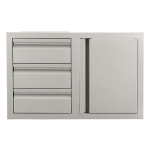 RCS Valiant Triple Drawers w/ Soft Close Right Hinge Single Door - VDC2SCR