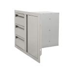 RCS Valiant Triple Drawers w/ Soft Close Right Hinge Single Door - VDC2SCR - Image 2