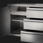 Napoleon 42 Inch Single Door & Triple Drawer - BI-4224-1D3DR - Image 2