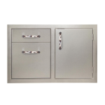 Artisan 36-Inch Soft-Close Right Hinge Door & Double Drawer Combo - ARTP-DDC-36SC