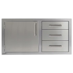 Alfresco 42-Inch Combo Door & Drawers-AXE-DDC-L-42SC