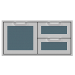 Hestan 42-Inch Double Drawer And Single Storage Door Combo - Pacific Fog - AGSDR42-GG