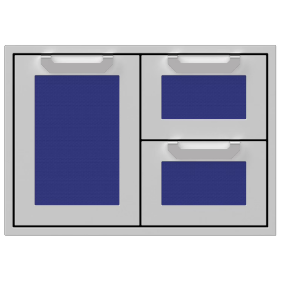 duttpack-37894 Hestan 30-Inch Double Drawer And Single Storage Door Combo - Prince - AGSDR30-BU - Image 1