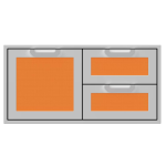 Hestan 42-Inch Double Drawer And Single Storage Door Combo - Citra - AGSDR42-OR