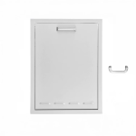 BBQGuys Signature 20-in Stainless Steel Roll-Out Trash or Propane Tank Drawer - BBQ-TRLP-DRW