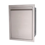 RCS Valiant Series 20-Inch Roll-Out Stainless Steel Trash / Recycling Bin - VTD1 - Image 2