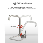 BBQGuys Signature 16 X 18-in Undermount Stainless Steel  Outdoor Sink - BBQ-18SNK-SS-UM - Image 6