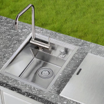 BBQGuys Signature 16 X 18-in Drop-In Stainless Steel  Outdoor Sink - BBQ-18SNK-SS-DM - Image 2