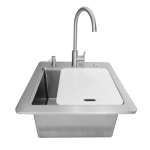 Coyote 21 Inch Sink w/ Drain, Faucet & Soap Dispenser - C3SINKF21 - Image 2