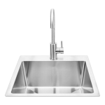 Bull Large Stainless Steel Sink & Faucet All In one Kit - Under & Over Mount - 12515 - Image 2