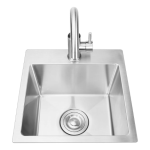 Bull Large Stainless Steel Sink & Faucet All In one Kit - Under & Over Mount - 12515 - Image 6