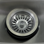 BBQGuys Signature 23 X 18 Outdoor Rated Stainless Steel Undermount Sink W/ Sink Strainer - BBQ-SM2318-18G - Image 2