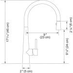 Franke Steel 17.5 Inch Single Handle Pull-Down Kitchen / Outdoor Faucet in 316 Stainless Steel - STL-PD-316 - Image 2