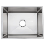 Urban Place Radial 27 X 18 Stainless Steel Outdoor Sink with Huntington Brass Dual Spray 15.75 Inch High Pull Down Faucet Pull Down Faucet and Strainer Basket - Image 2