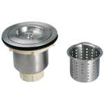 Intrepid 16 X 16 Outdoor Stainless Steel Bar Sink with Huntington Brass Euro Style Pull Out Faucet and Strainer Basket - Image 4