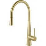 Franke Steel 17.5 Inch Single Handle Pull-Down Kitchen Faucet in Gold - STL-PD-GLD
