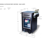 Mont Alpi Medium Prep Cart and Fridge - MAPCM - Image 2