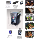 Mont Alpi Medium Prep Cart and Fridge - MAPCM - Image 6