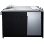 Summit Portable Outdoor Stainless Steel Weatherproof Kitchenette Refrigerator - Left Hinge - CK54OSLS - Image 2