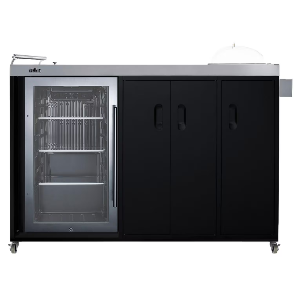 duttpack-38451 Summit Portable Outdoor Glass Door Beverage Kitchenette Cooler - Right Hinge - CK54OSRG - Image 1