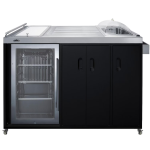 Summit Portable Outdoor Glass Door Beverage Kitchenette Cooler - Right Hinge - CK54OSRG - Image 2