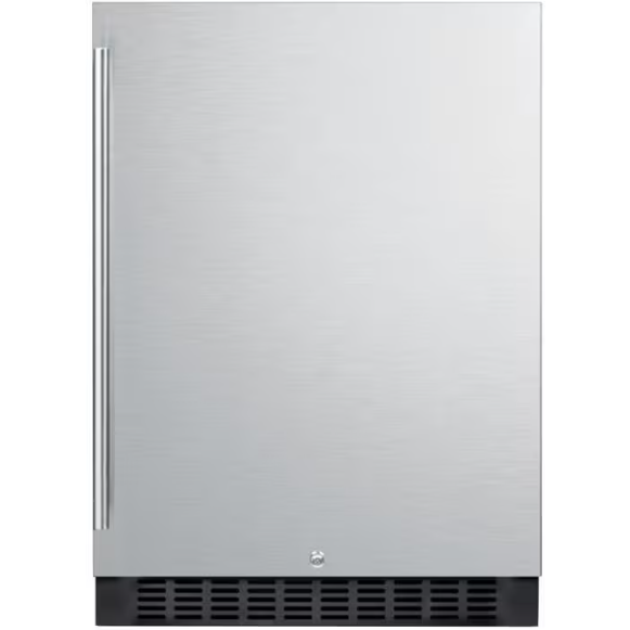 duttpack-38545 Summit 24-Inch 4.6 Cu. Ft. Outdoor Rated Compact Refrigerator - Stainless Steel / Black Cabinet - SPR627OS - Image 1