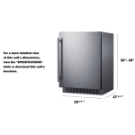 Summit 24-Inch ADA Compliant Outdoor Refrigerator - LASD2418 - Image 4