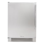True 24 Inch 5.6 Cu. Ft. Left Hinge Outdoor Refrigerator - Stainless Steel - TUR-24-L-SS-C