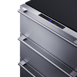 Summit 24 Inch 4.9 Cu. Ft. Built-In 3-Drawer Outdoor Refrigerator - SPR245OS3D - Image 4
